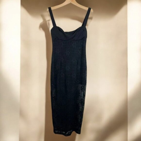 NWT Rumer Daisy Maxi Dress Size Small in Black - Picture 2 of 9